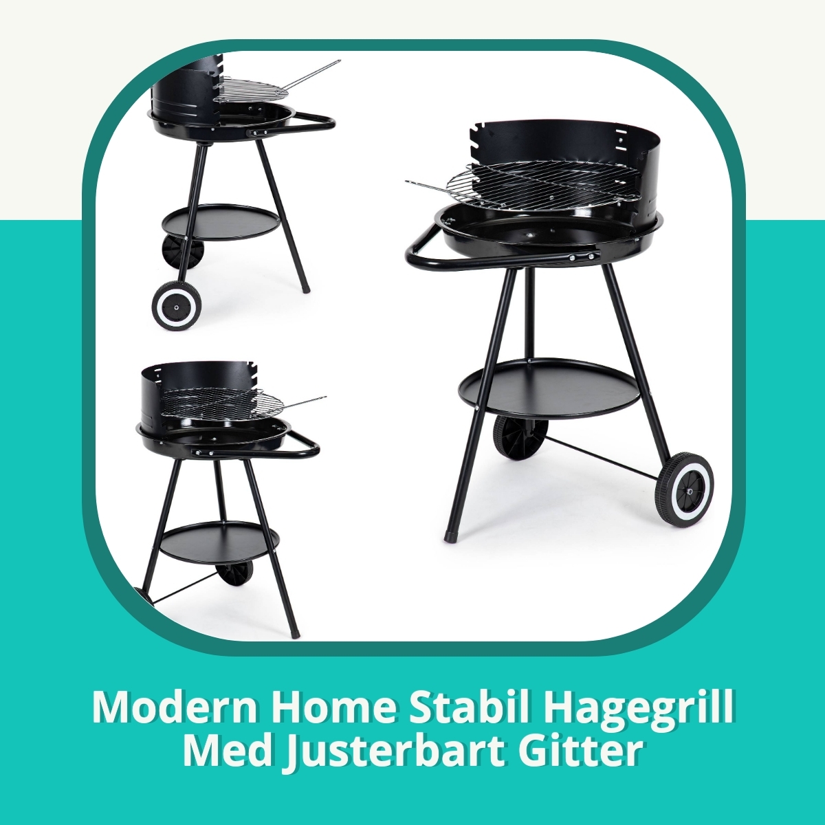 Anmeldelse af Modern Home Stabil Hagegrill Med Justerbart Gitter
