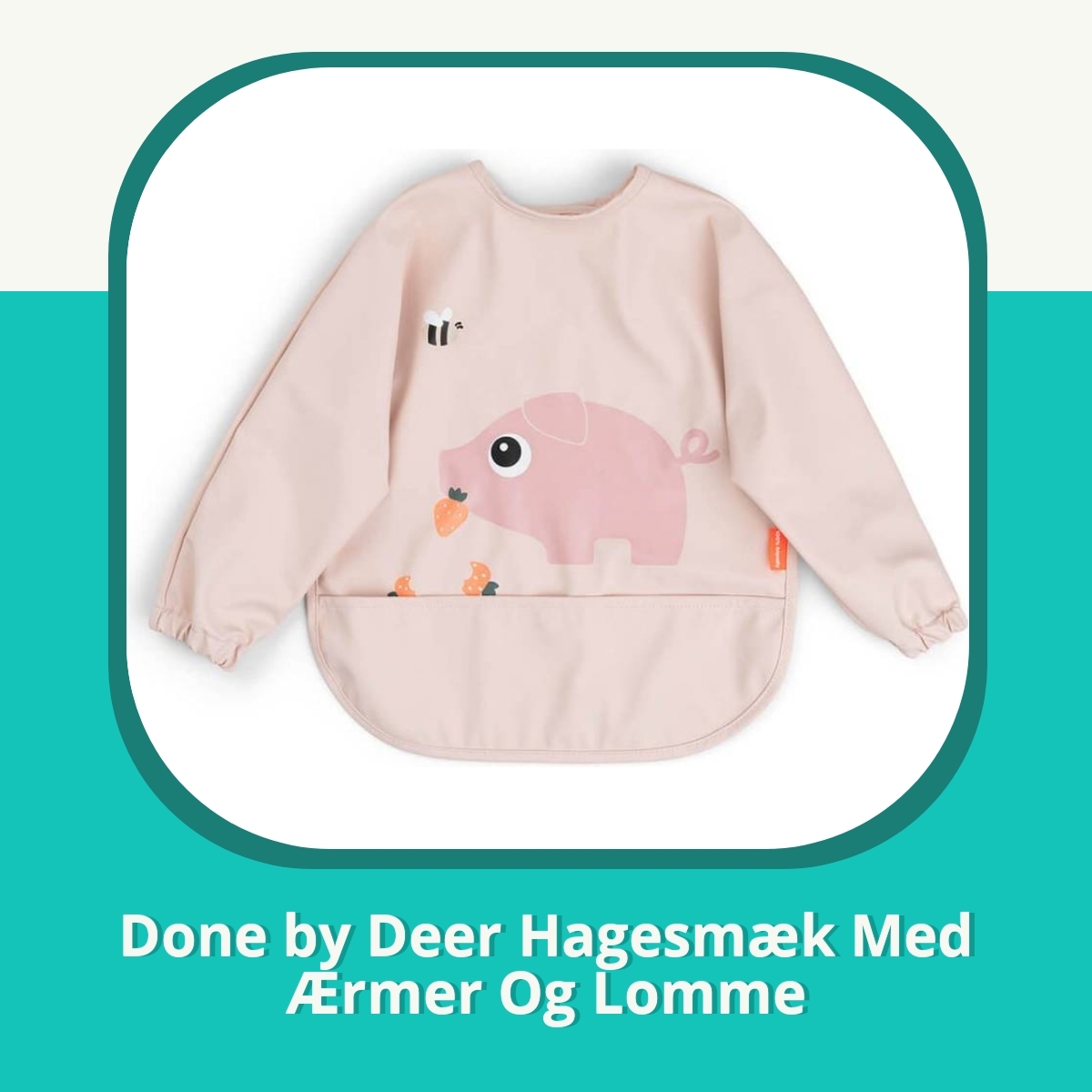 Anmeldelse af Done by Deer Hagesmæk Med Ærmer Og Lomme
