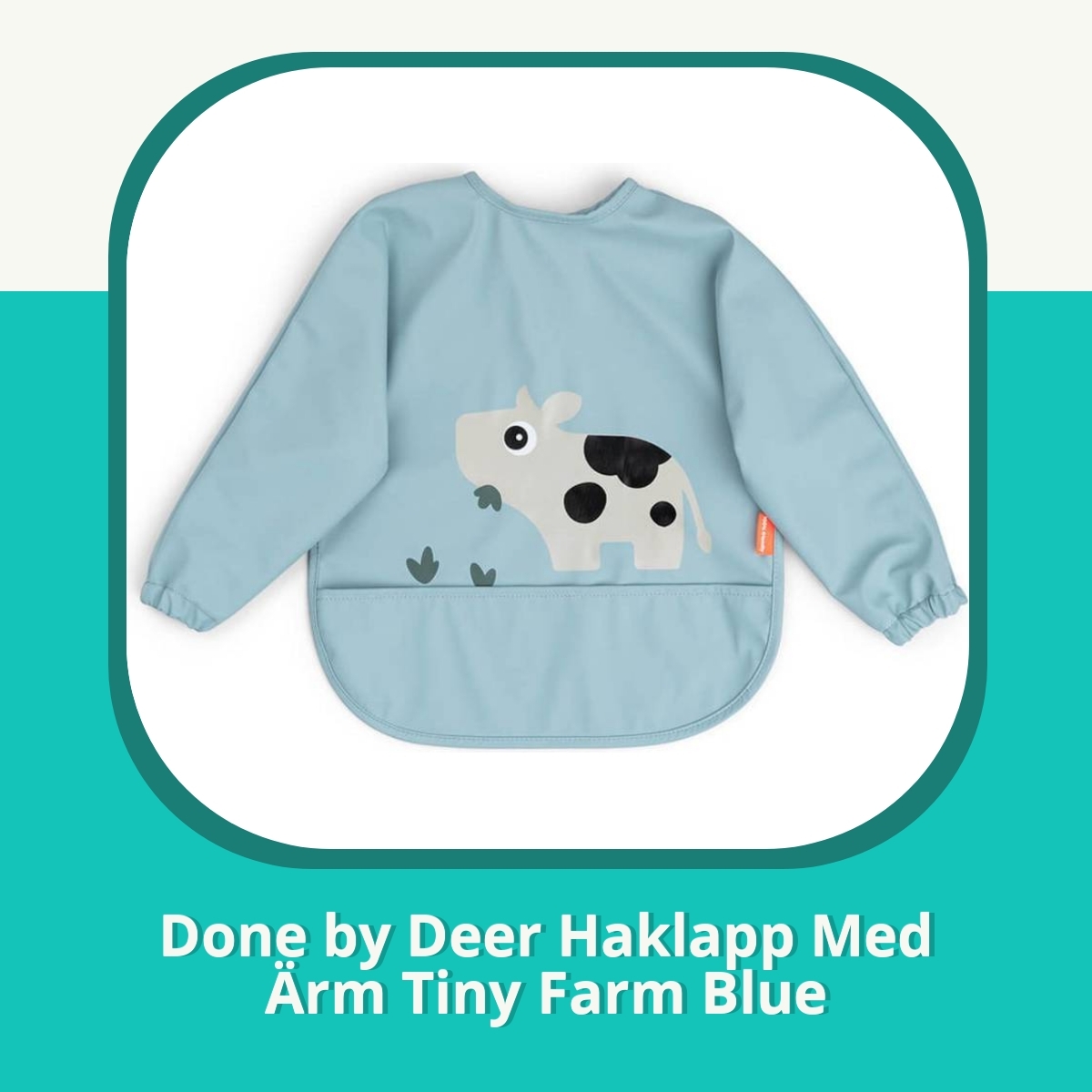 Recension af Done by Deer Haklapp Med Ärm Tiny Farm Blue