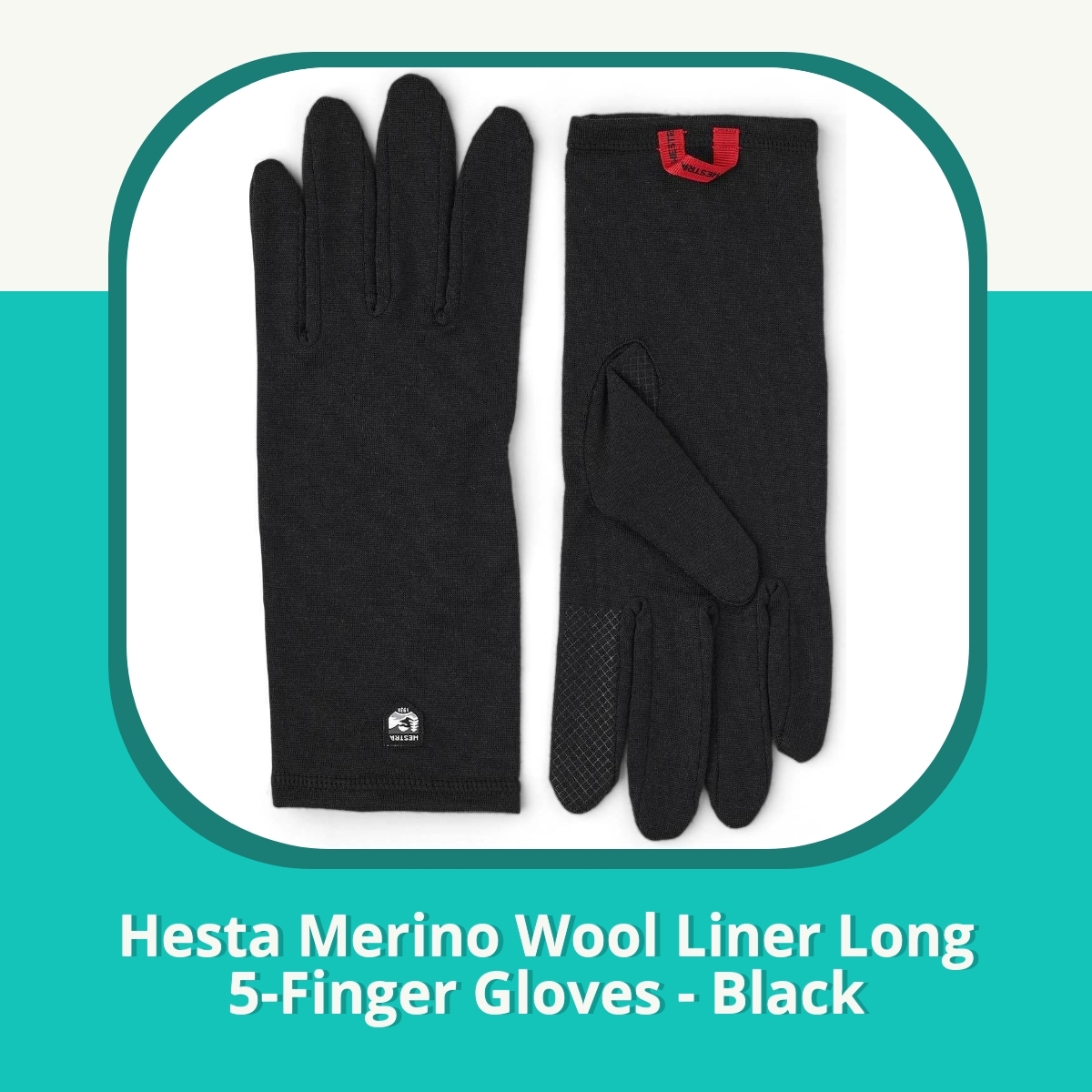 Anmeldelse af Hesta Merino Wool Liner Long 5-Finger Gloves - Black