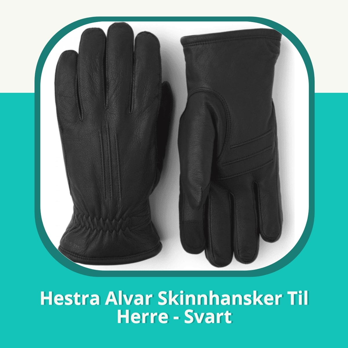 Anmeldelse af Hestra Alvar Skinnhansker Til Herre - Svart
