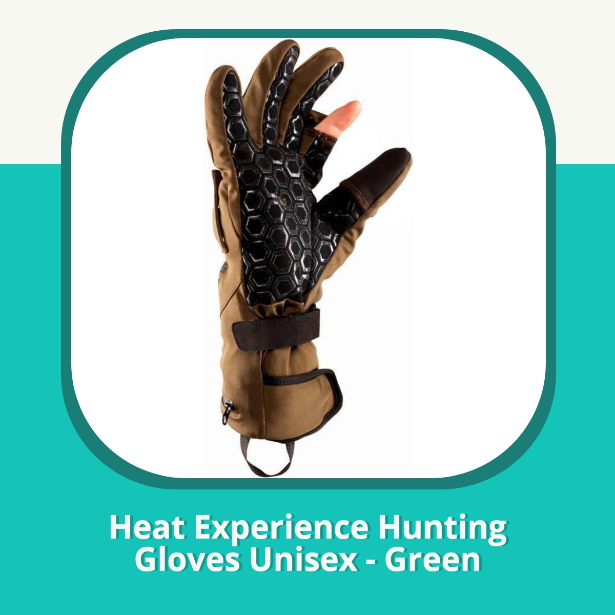 Anmeldelse af Heat Experience Hunting Gloves Unisex - Green