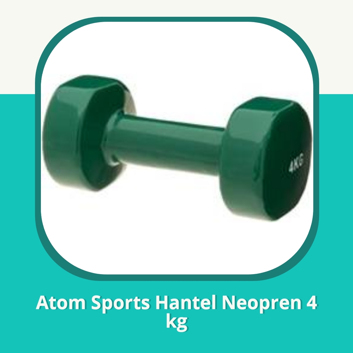 Anmeldelse af Atom Sports Hantel Neopren 4 kg