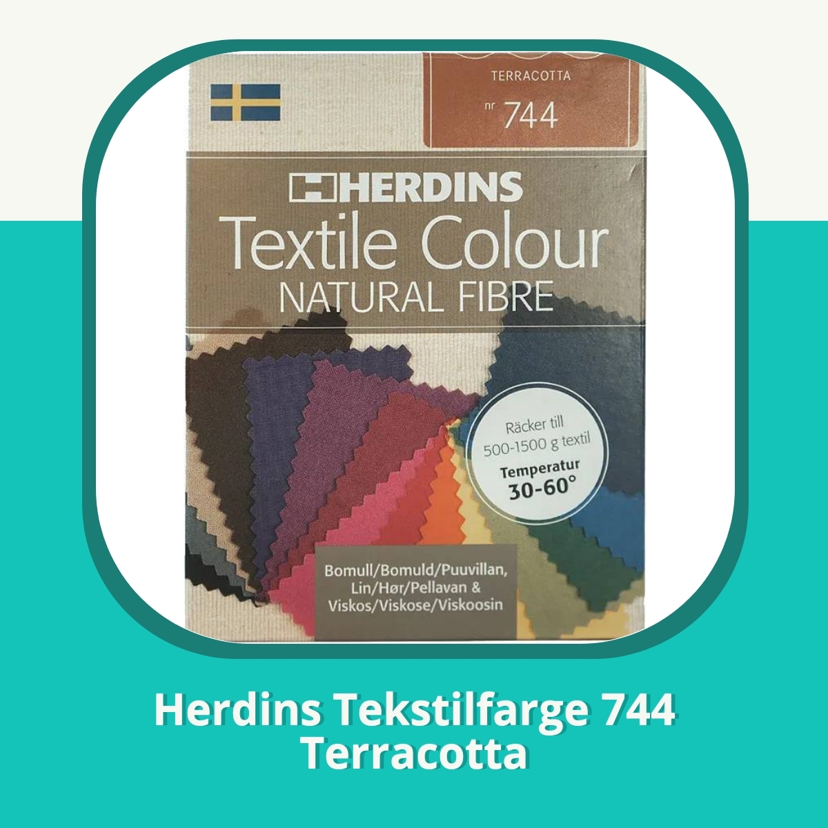 Anmeldelse af Herdins Tekstilfarge 744 Terracotta