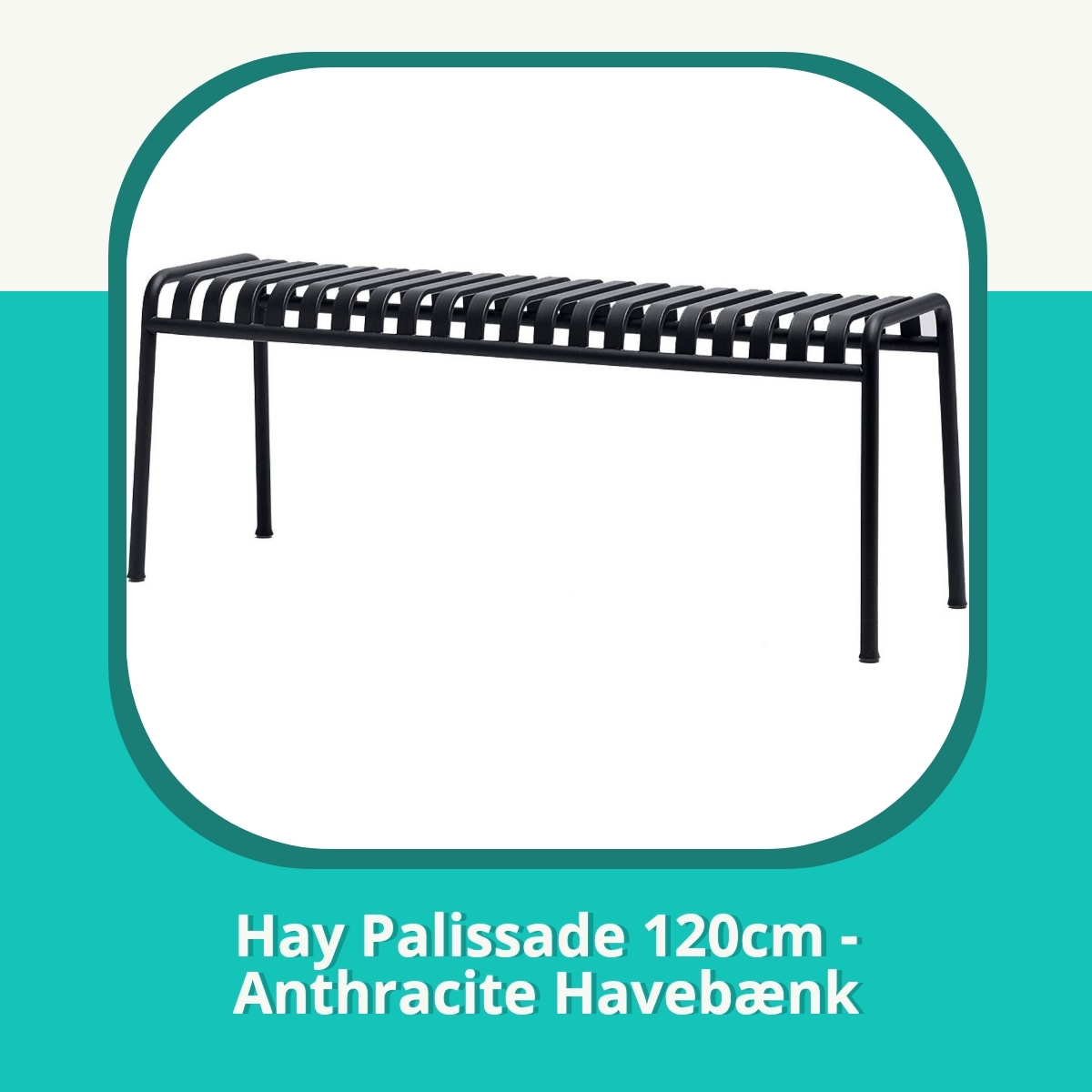 Anmeldelse af Hay Palissade 120cm - Anthracite Havebænk