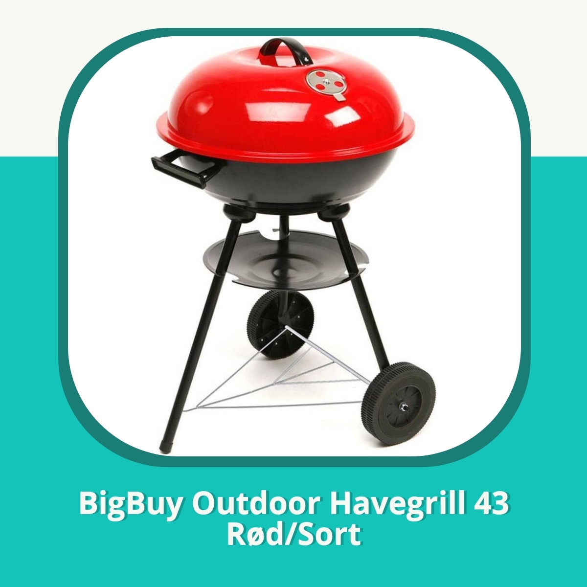 Anmeldelse af BigBuy Outdoor Havegrill 43 Rød/Sort
