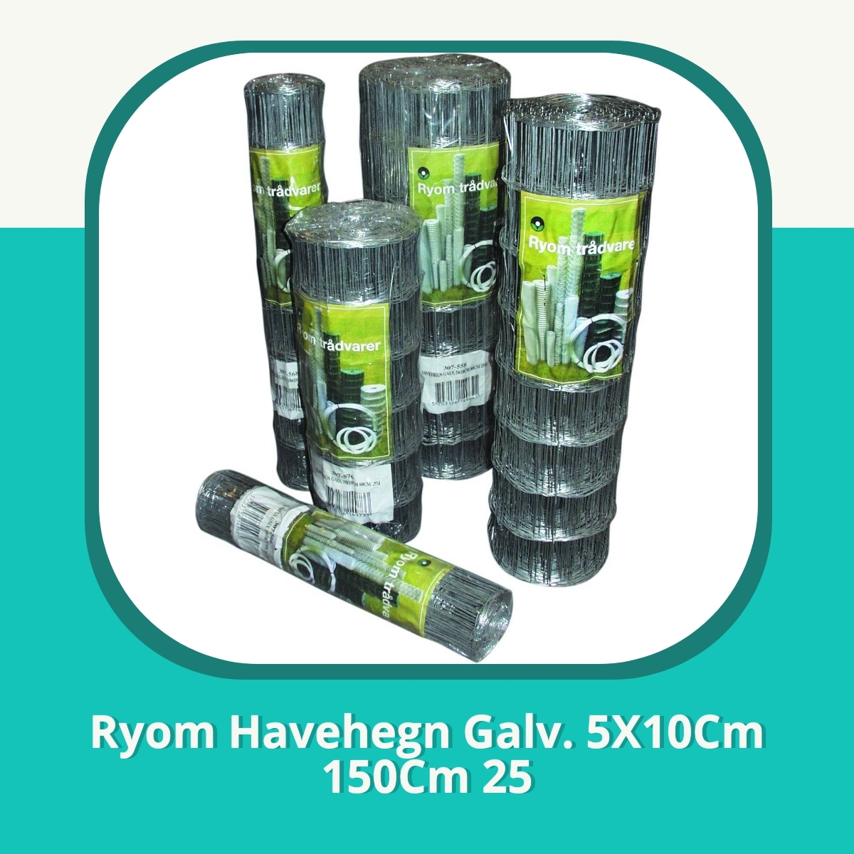 Anmeldelse af Ryom Havehegn Galv. 5X10Cm 150Cm 25