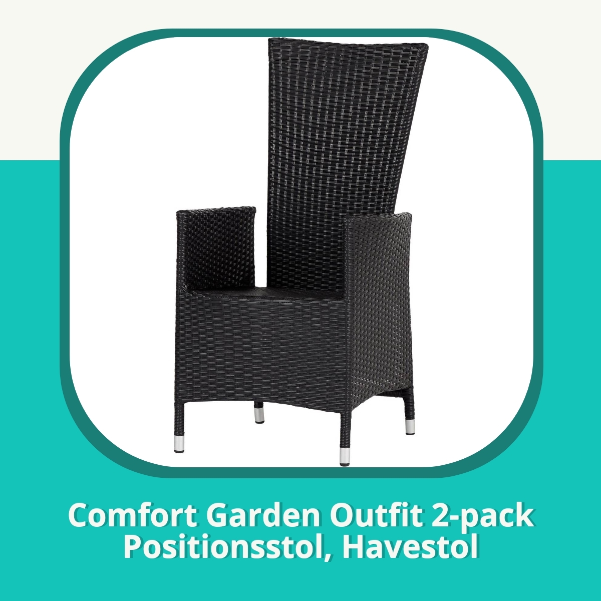 Anmeldelse af Comfort Garden Outfit 2-pack Positionsstol, Havestol