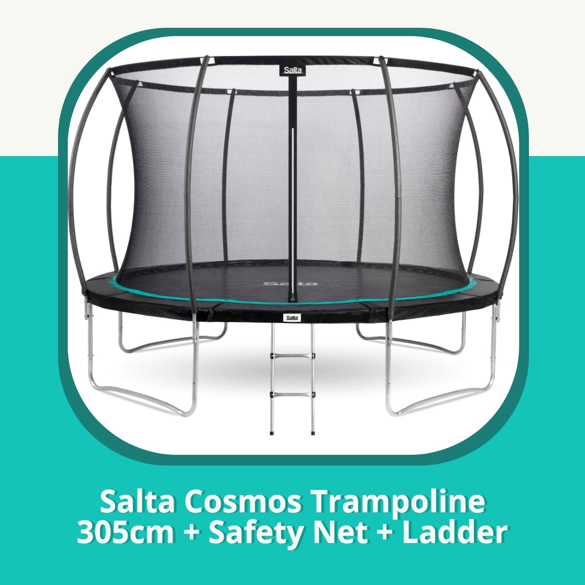 Anmeldelse af Salta Cosmos Trampoline 305cm + Safety Net + Ladder