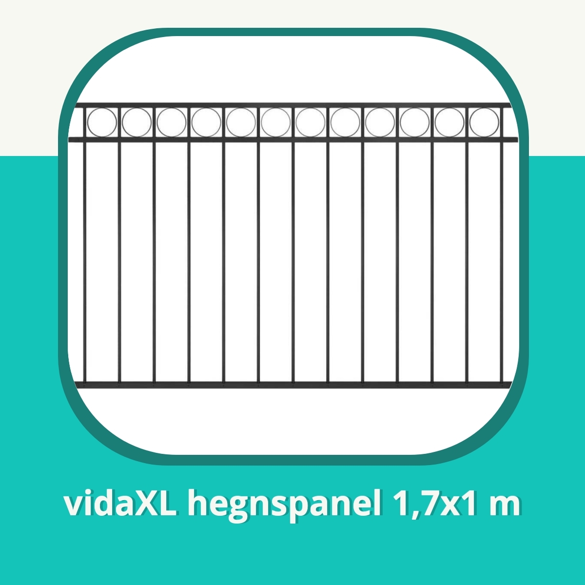 Anmeldelse af vidaXL hegnspanel 1,7x1 m