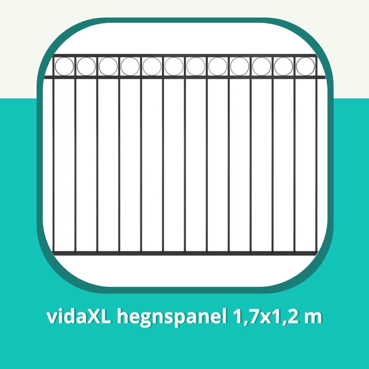 Anmeldelse af vidaXL hegnspanel 1,7x1,2 m
