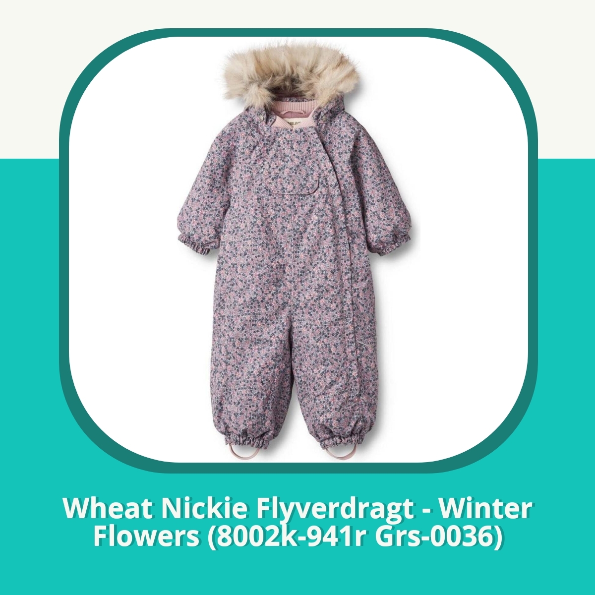 Anmeldelse af Wheat Nickie Flyverdragt - Winter Flowers (8002k-941r Grs-0036)