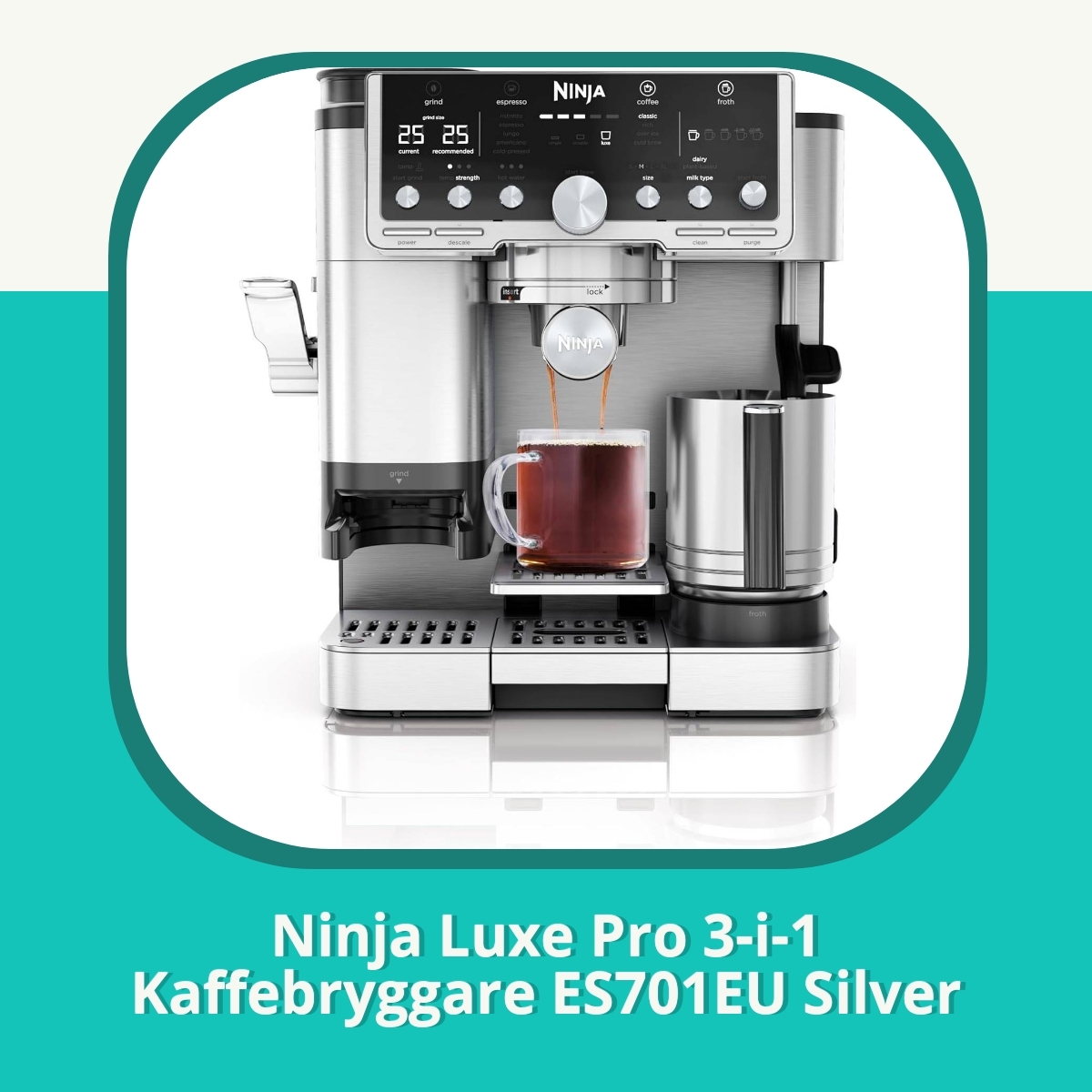 Recension af Ninja Luxe Pro 3-i-1 Kaffebryggare ES701EU Silver