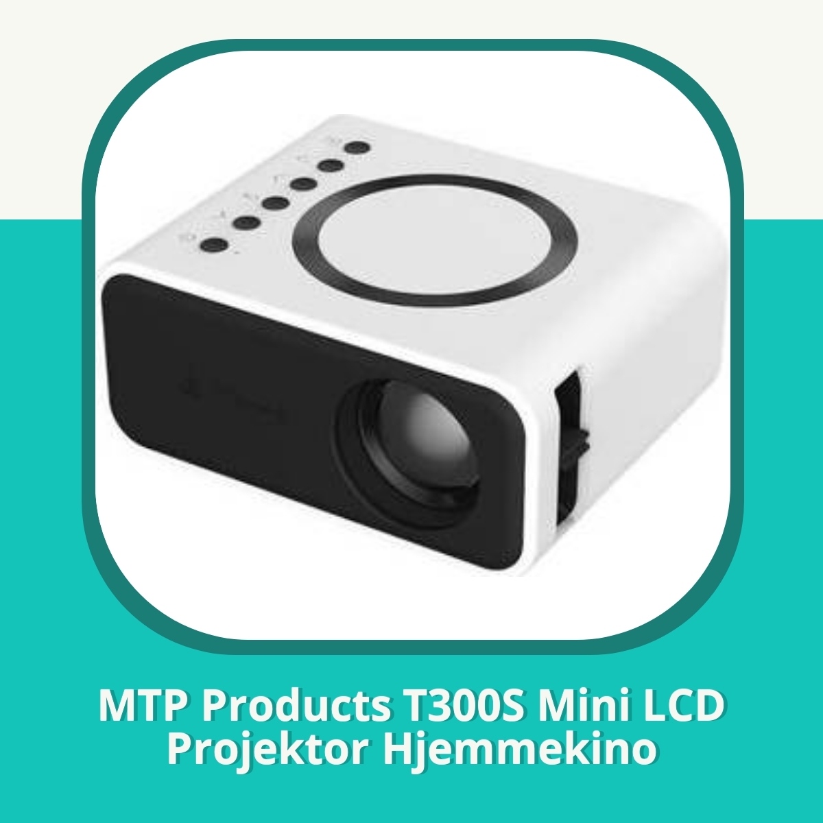 Anmeldelse af MTP Products T300S Mini LCD Projektor Hjemmekino