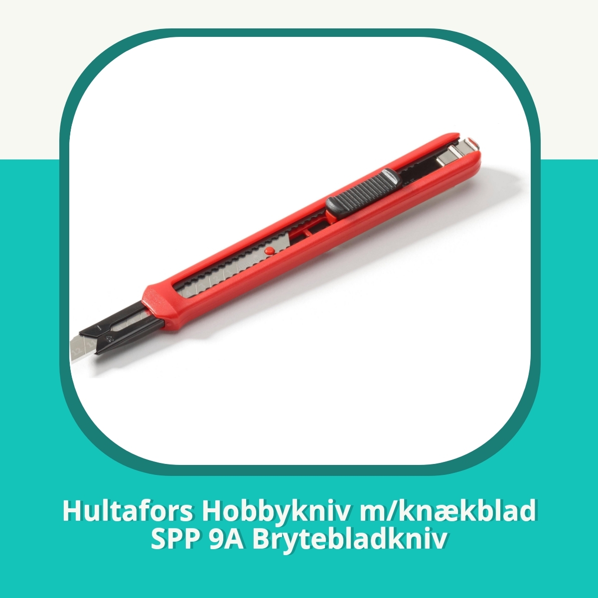 Anmeldelse af Hultafors Hobbykniv m/knækblad SPP 9A Brytebladkniv