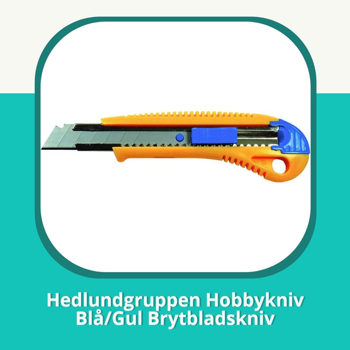 Recension af Hedlundgruppen Hobbykniv Blå/Gul Brytbladskniv
