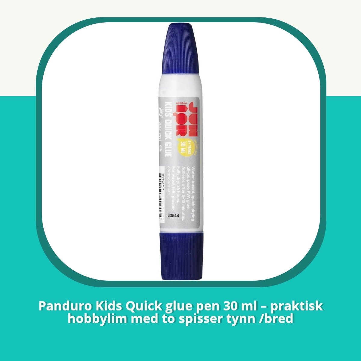 Anmeldelse Panduro Kids Quick glue pen 30 ml – praktisk hobbylim med to spisser tynn /bred