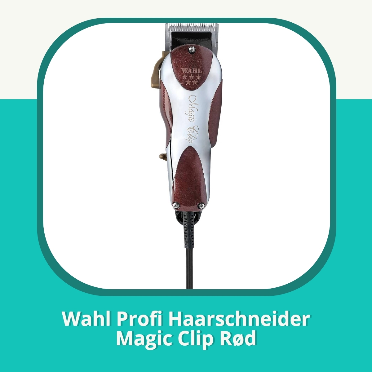 Anmeldelse af Wahl Profi Haarschneider Magic Clip Rød