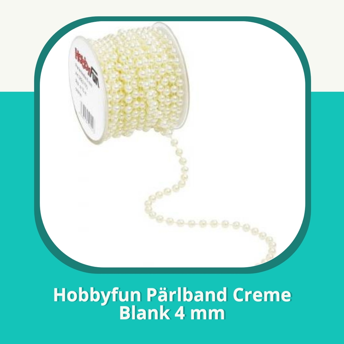 Recension af Hobbyfun Pärlband Creme Blank 4 mm