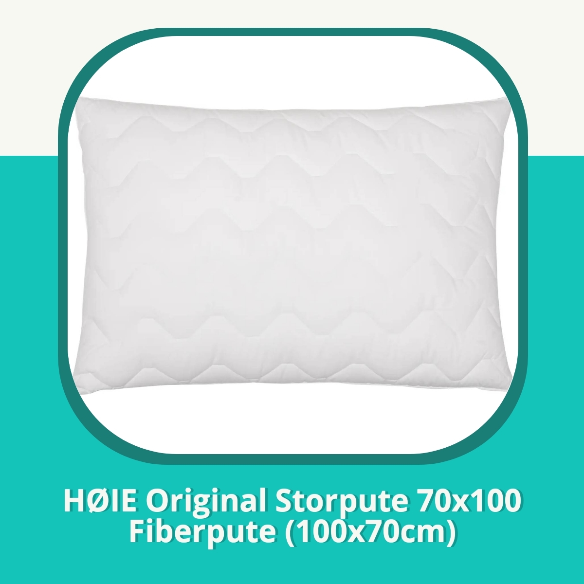 Anmeldelse af HØIE Original Storpute 70x100 Fiberpute (100x70cm)