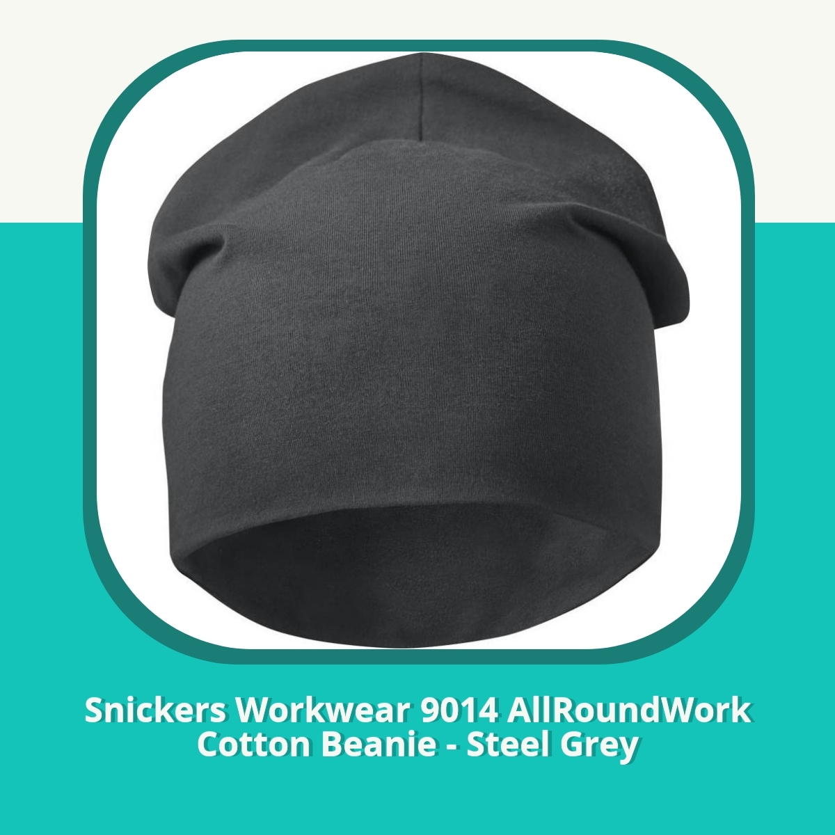 Anmeldelse af Snickers Workwear 9014 AllRoundWork Cotton Beanie - Steel Grey