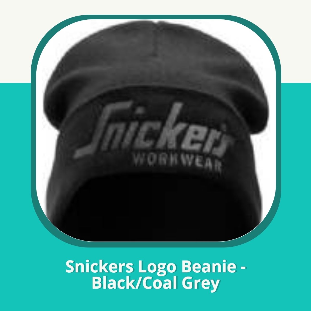 Anmeldelse af Snickers Logo Beanie - Black/Coal Grey