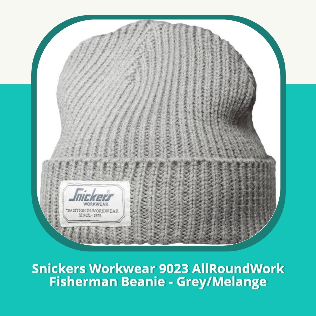 Anmeldelse af Snickers Workwear 9023 AllRoundWork Fisherman Beanie - Grey/Melange