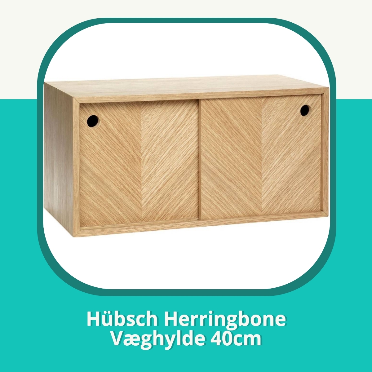 Anmeldelse af Hübsch Herringbone Væghylde 40cm