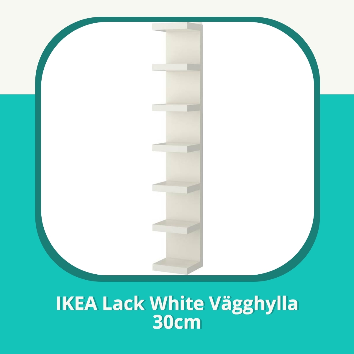 Recension af IKEA Lack White Vägghylla 30cm
