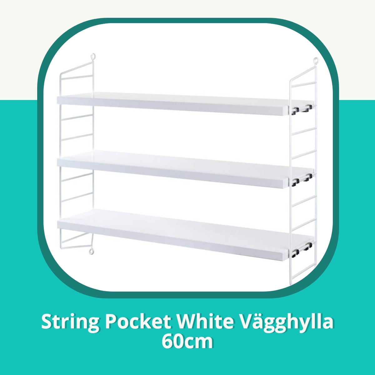 Recension af String Pocket White Vägghylla 60cm