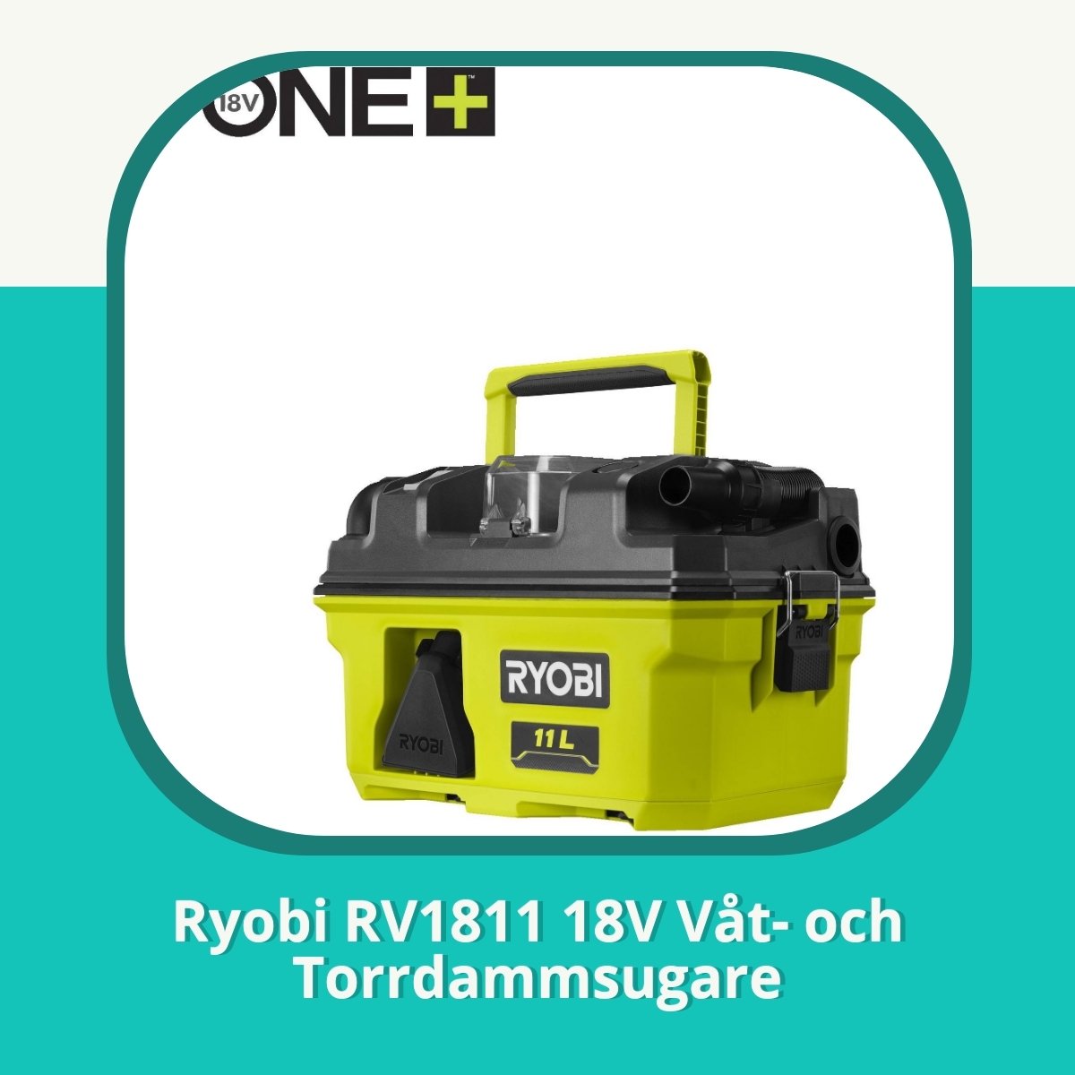 Recension af Ryobi RV1811 18V Våt- och Torrdammsugare