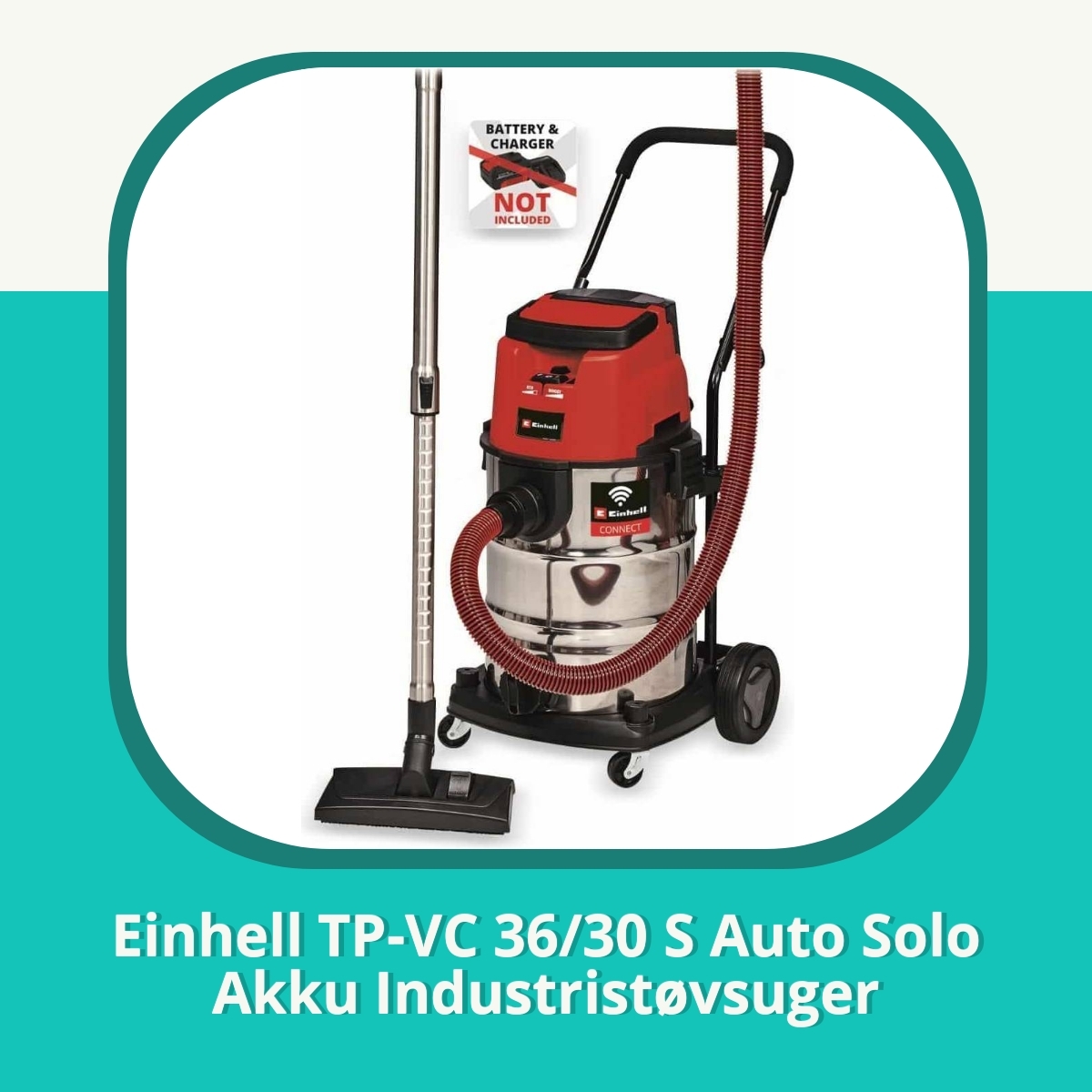 Anmeldelse af Einhell TP-VC 36/30 S Auto Solo Akku Industristøvsuger
