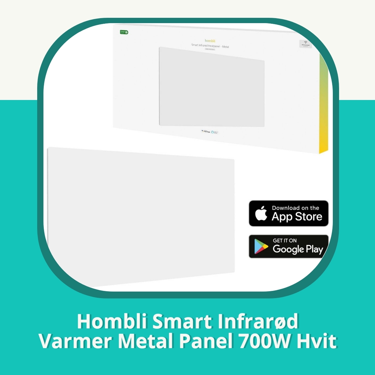 Anmeldelse af Hombli Smart Infrarød Varmer Metal Panel 700W Hvit