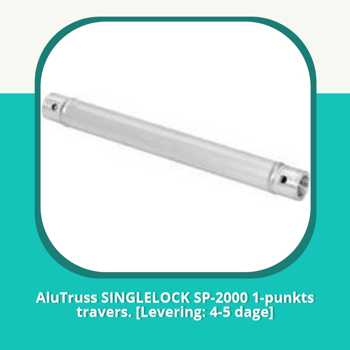 Anmeldelse af AluTruss SINGLELOCK SP-2000 1-punkts travers. [Levering: 4-5 dage]