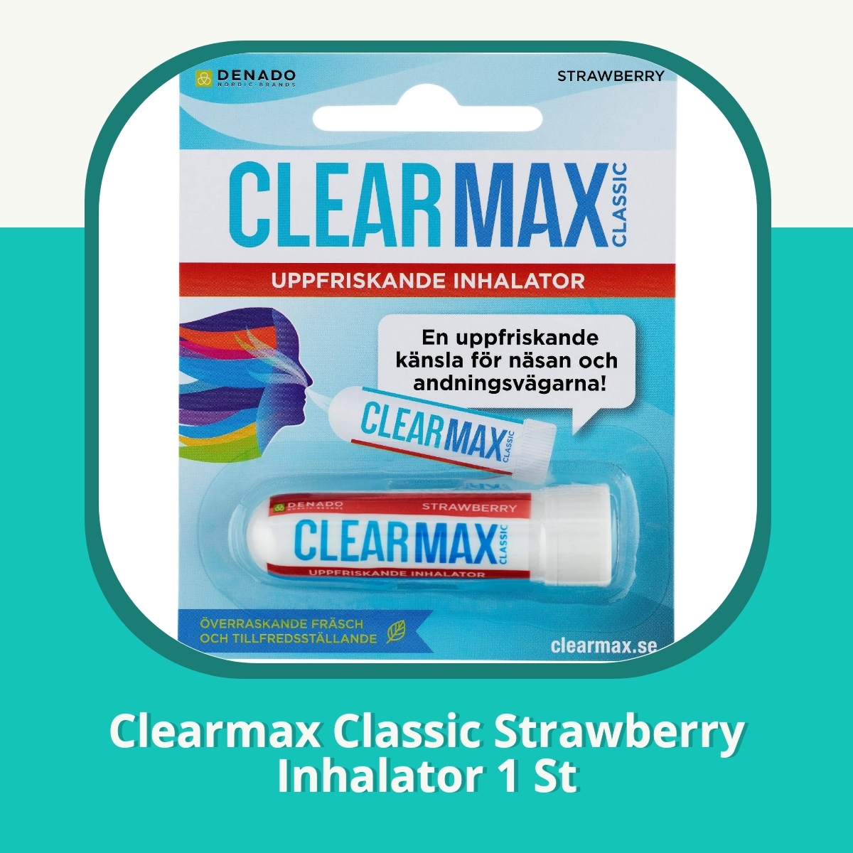Recension af Clearmax Classic Strawberry Inhalator 1 St