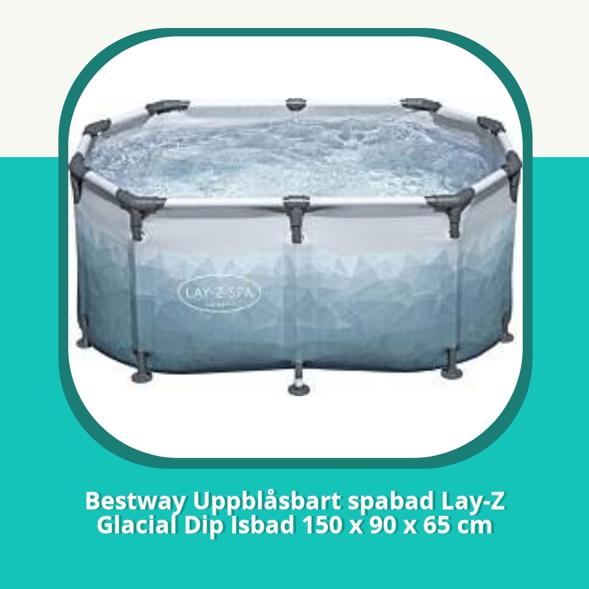 Recension af Bestway Uppblåsbart spabad Lay-Z Glacial Dip Isbad 150 x 90 x 65 cm