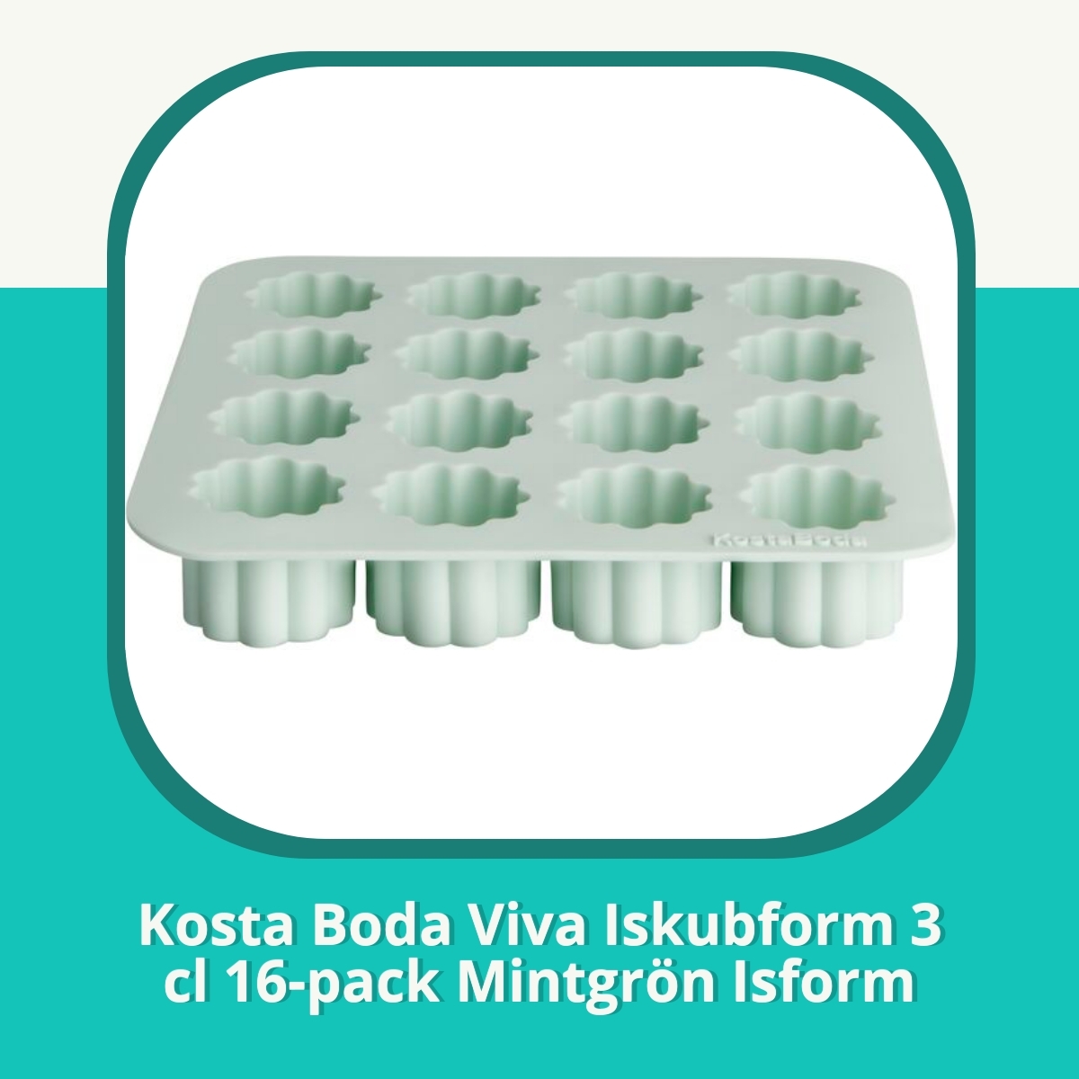 Recension af Kosta Boda Viva Iskubform 3 cl 16-pack Mintgrön Isform