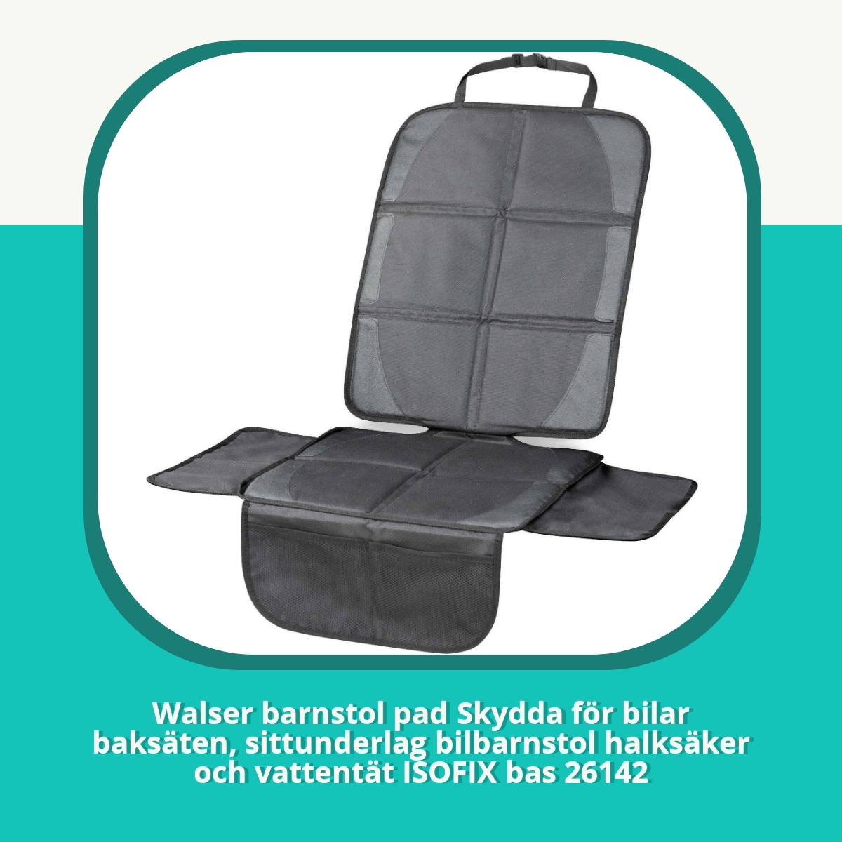 Recension af Walser barnstol pad Skydda för bilar baksäten, sittunderlag bilbarnstol halksäker och vattentät ISOFIX bas 26142