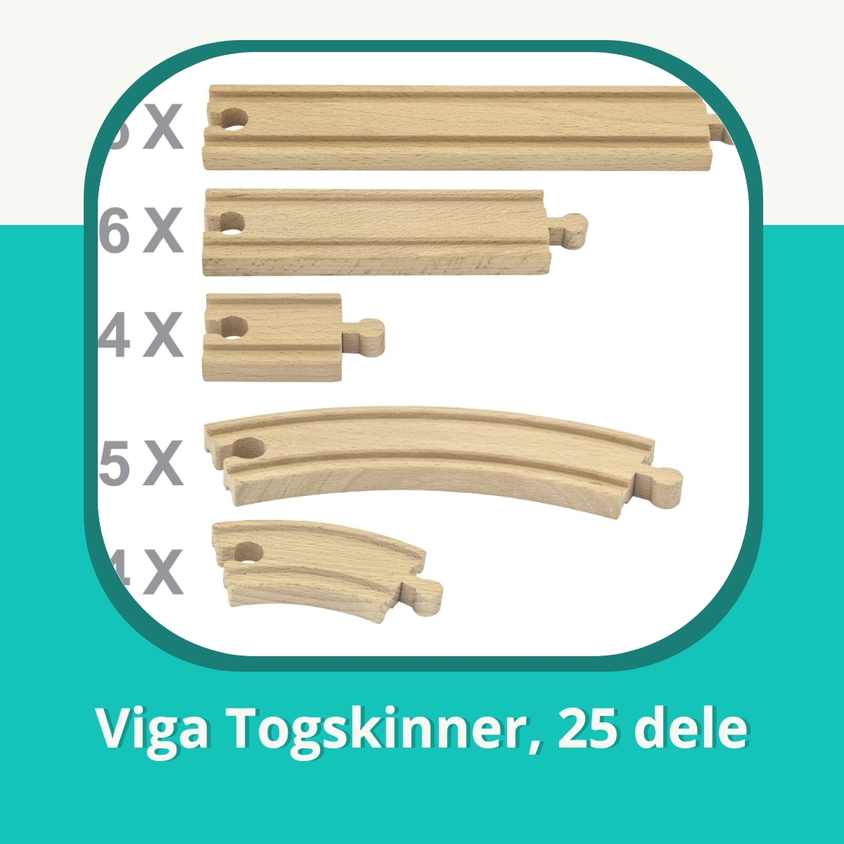Anmeldelse af Viga Togskinner, 25 dele