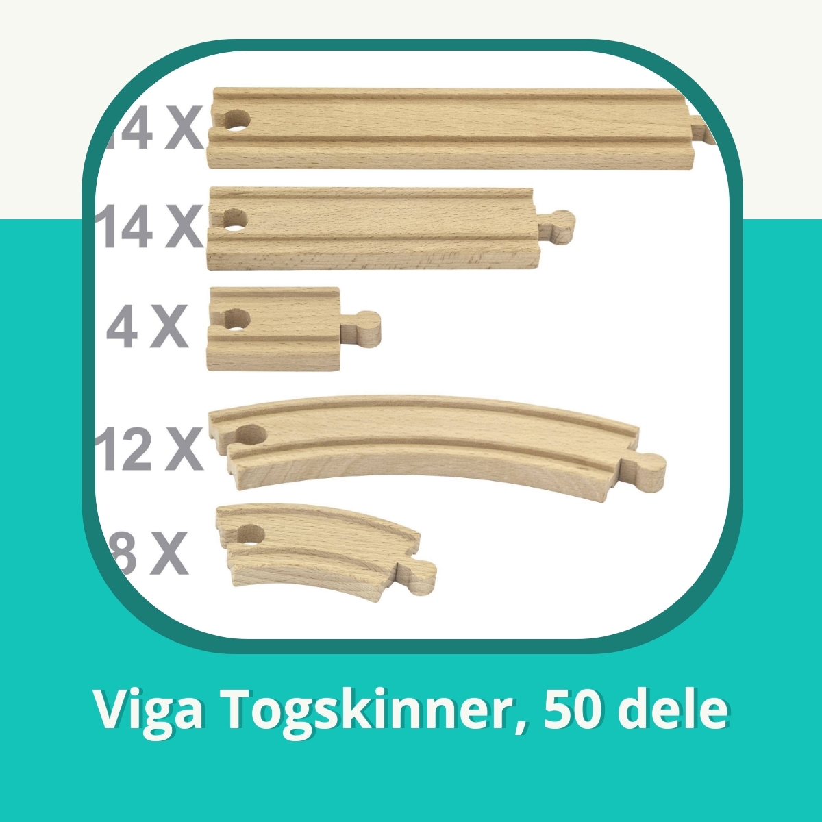 Anmeldelse af Viga Togskinner, 50 dele
