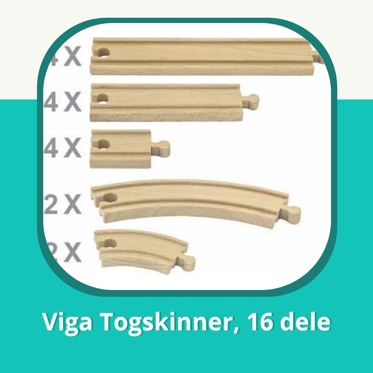 Anmeldelse af Viga Togskinner, 16 dele