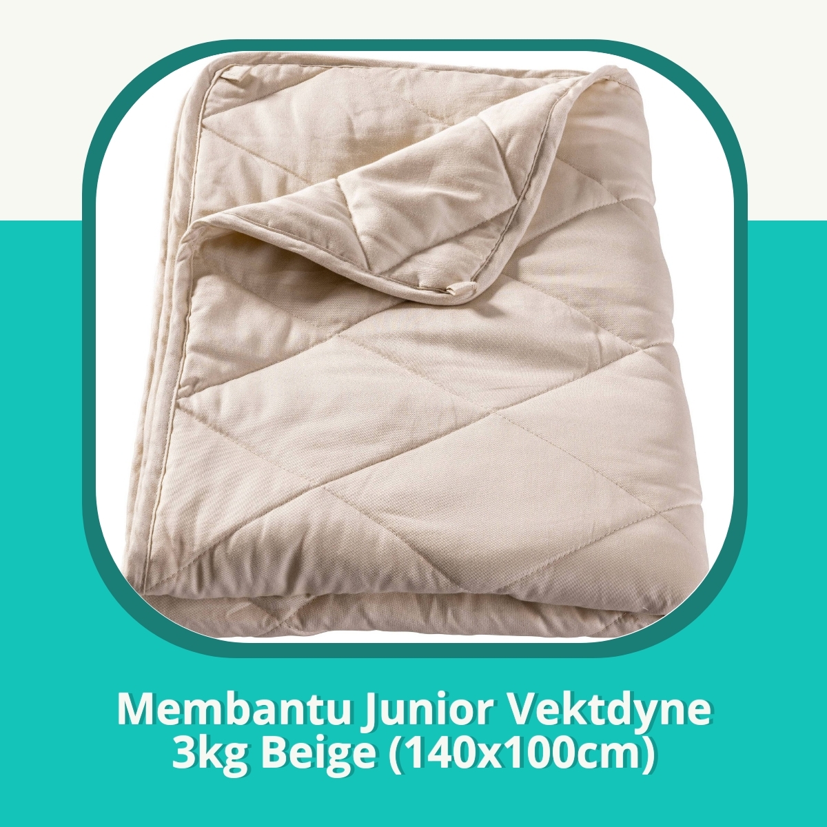 Anmeldelse af Membantu Junior Vektdyne 3kg Beige (140x100cm)