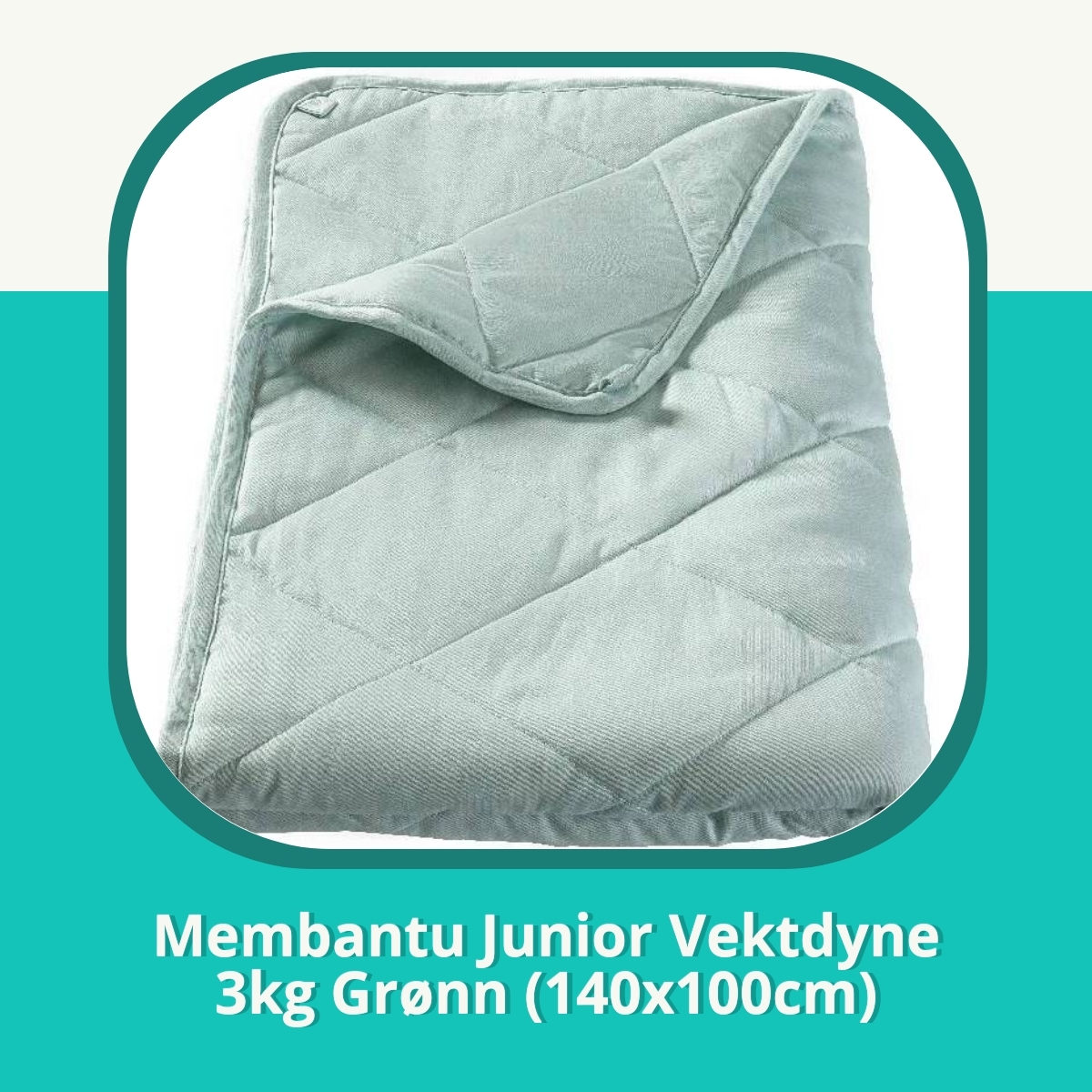 Anmeldelse Membantu Junior Vektdyne 3kg Grønn (140x100cm)