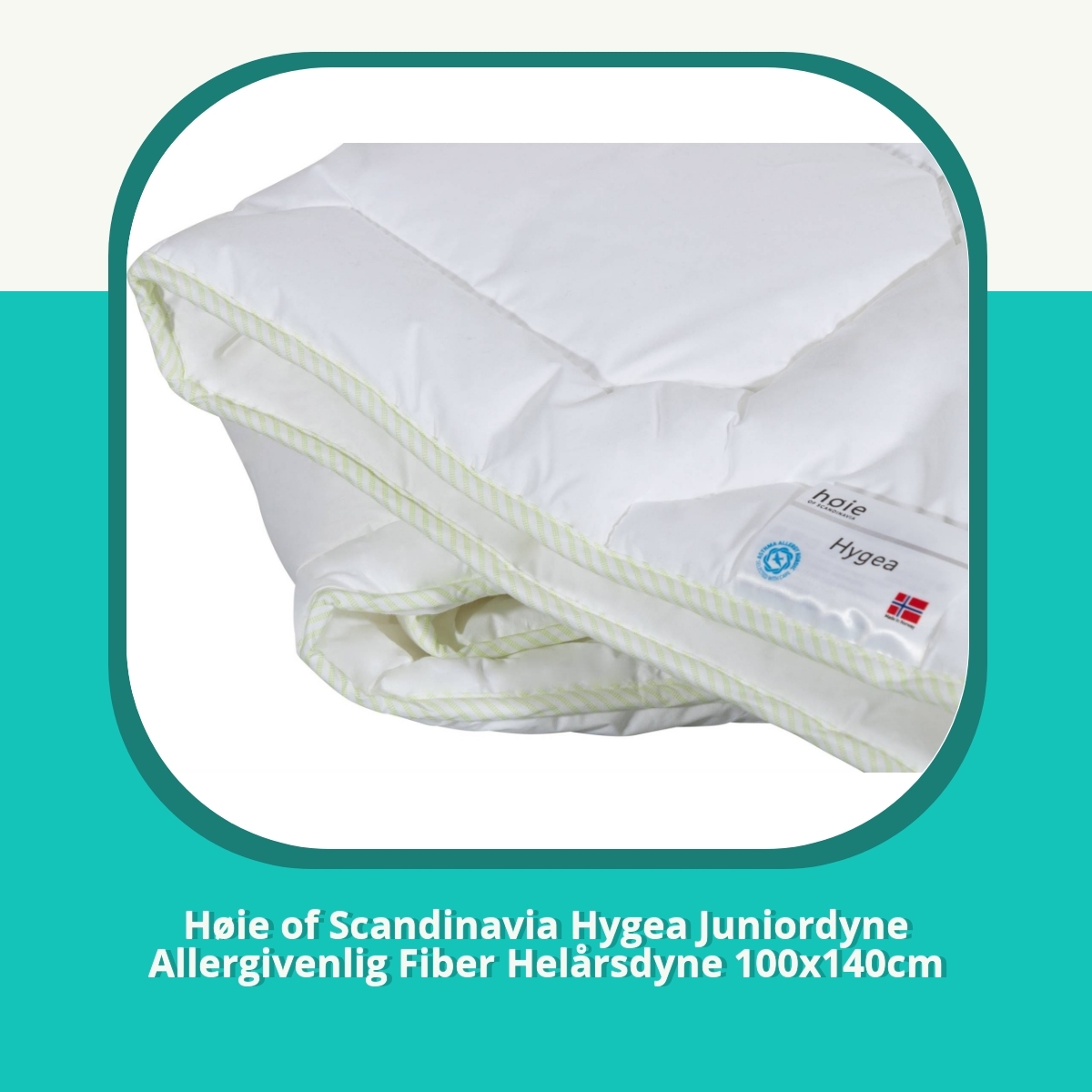 Anmeldelse af Høie of Scandinavia Hygea Juniordyne Allergivenlig Fiber Helårsdyne 100x140cm