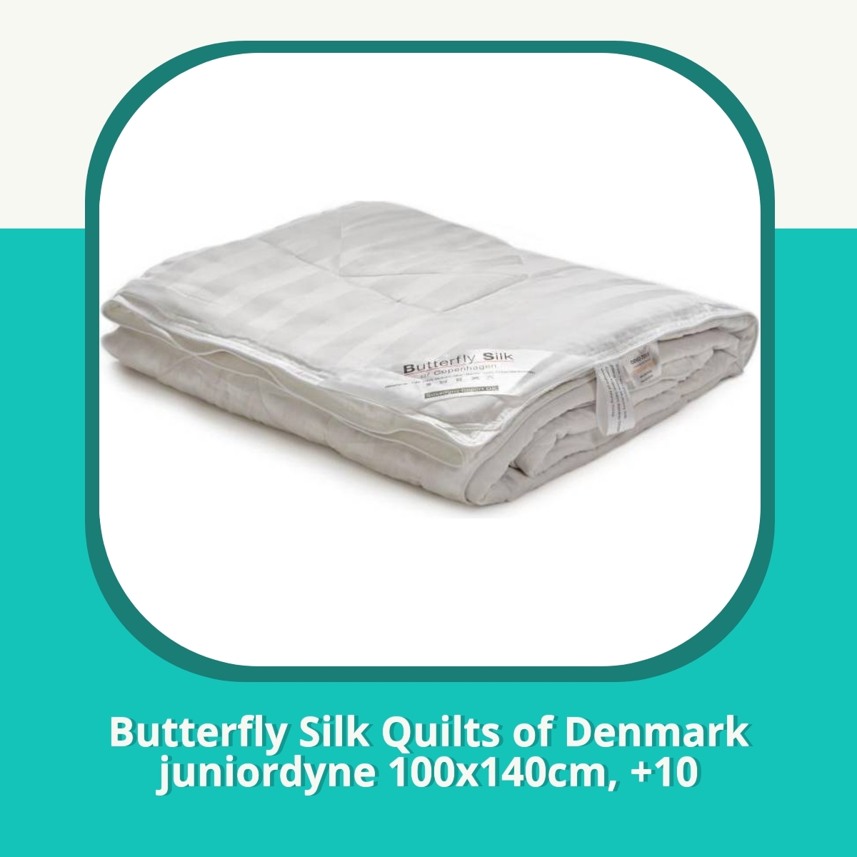 Anmeldelse af Butterfly Silk Quilts of Denmark juniordyne 100x140cm, +10