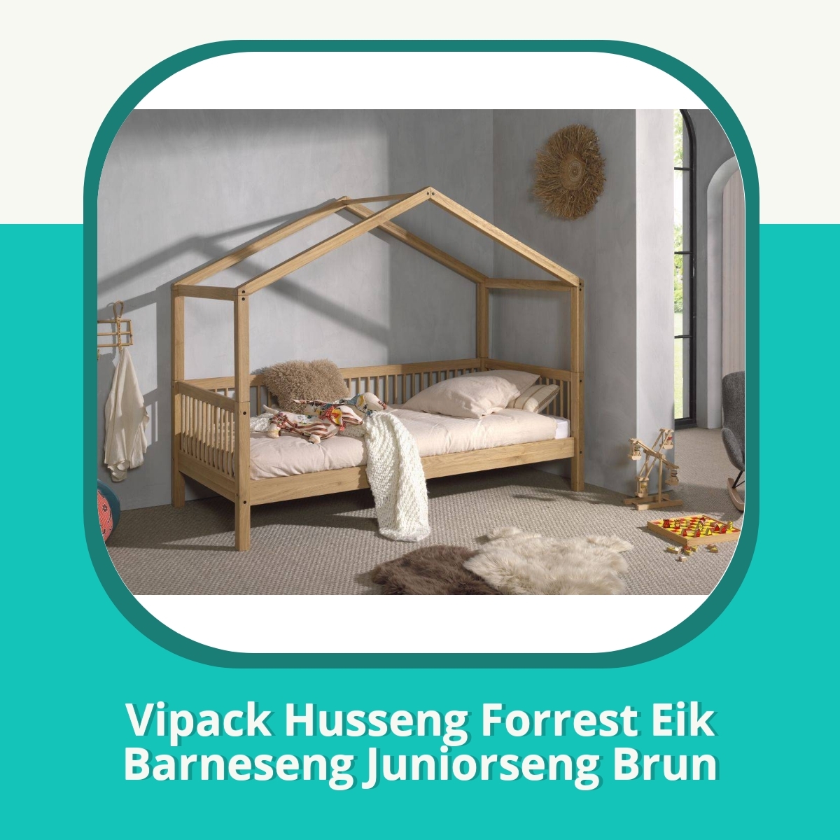 Anmeldelse af Vipack Husseng Forrest Eik Barneseng Juniorseng Brun