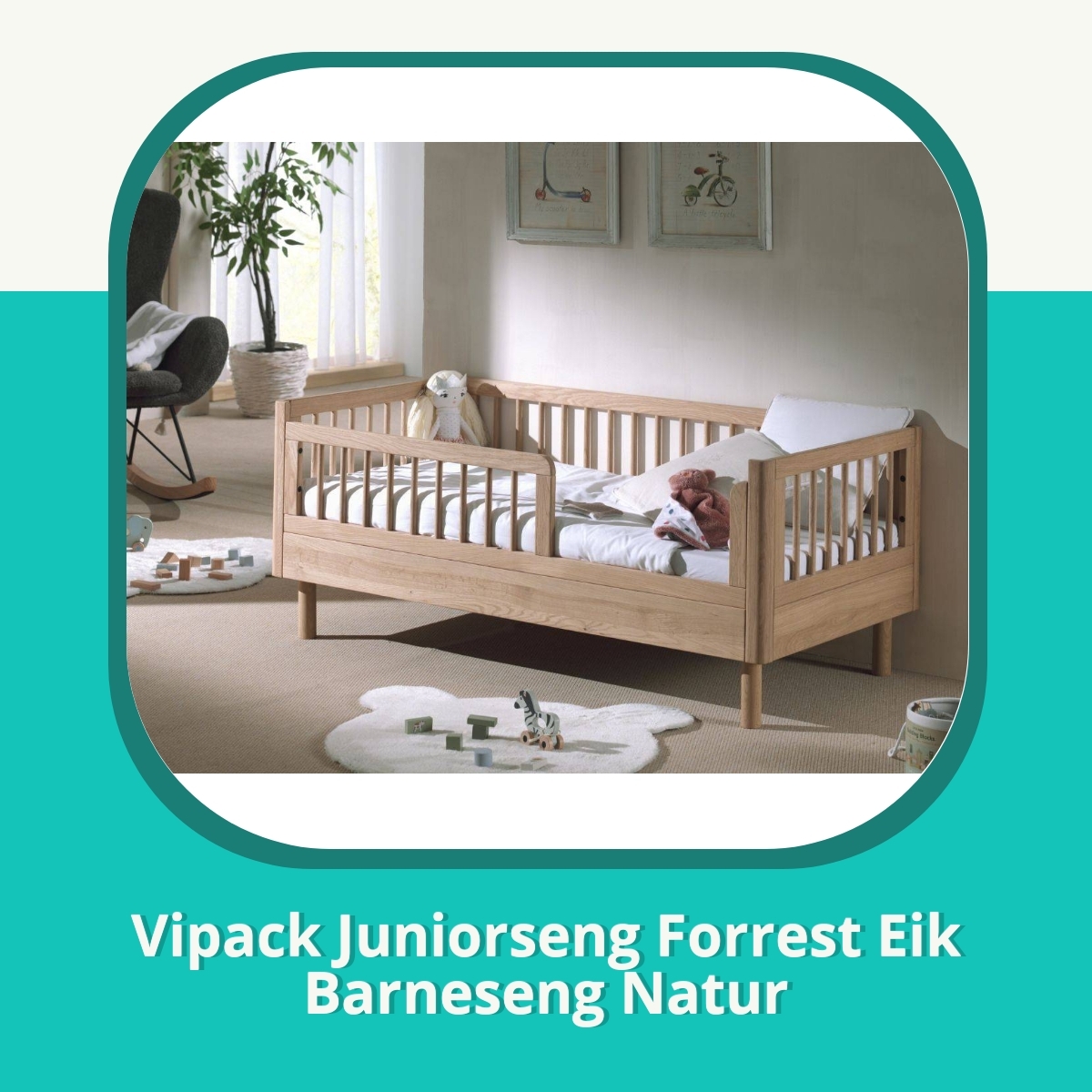 Anmeldelse af Vipack Juniorseng Forrest Eik Barneseng Natur