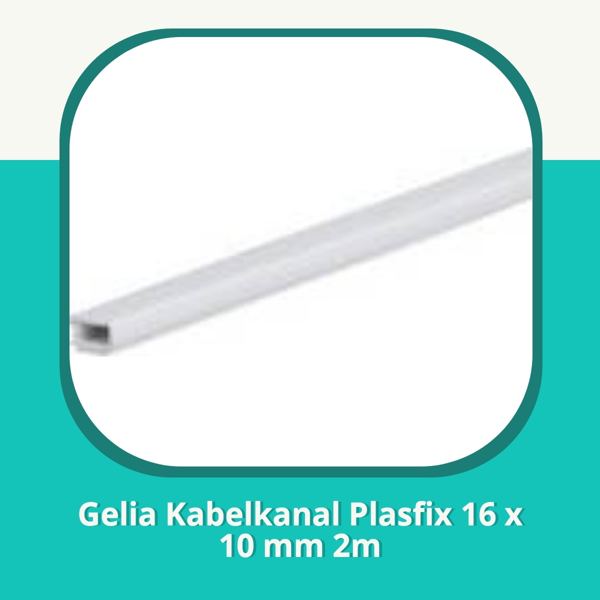 Anmeldelse af Gelia Kabelkanal Plasfix 16 x 10 mm 2m