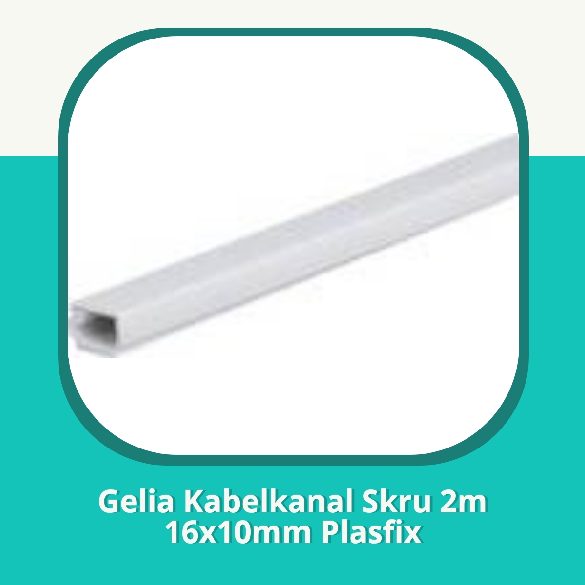 Anmeldelse af Gelia Kabelkanal Skru 2m 16x10mm Plasfix