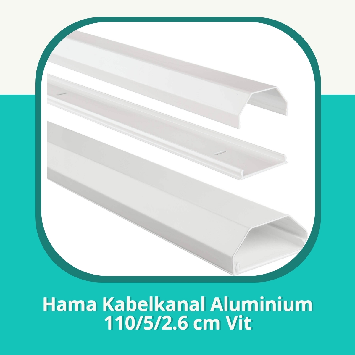 Recension af Hama Kabelkanal Aluminium 110/5/2.6 cm Vit